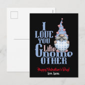 Ik hou van je als Gnome Andere Valentijn Feestdagenkaart (Voorkant / Achterkant)