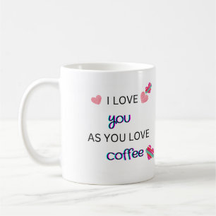 Ik hou van je als je van koffie houdt koffiemok