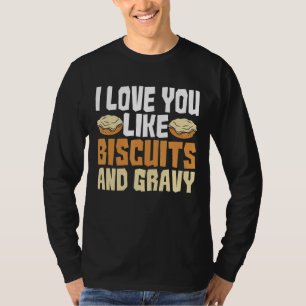 Ik hou van je als koekjes en Amerikaanse jus T-shirt