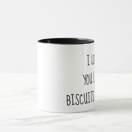 Ik hou van je als koekjes en jaloezie mok (Midden)