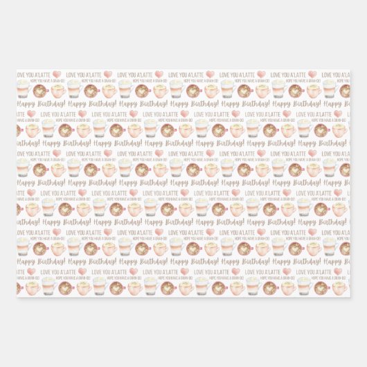 Ik hou van je als laatste papierbladen inpakpapier vel (Voorkant 2)