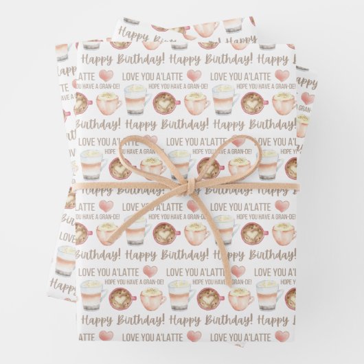 Ik hou van je als laatste papierbladen inpakpapier vel (In situ)