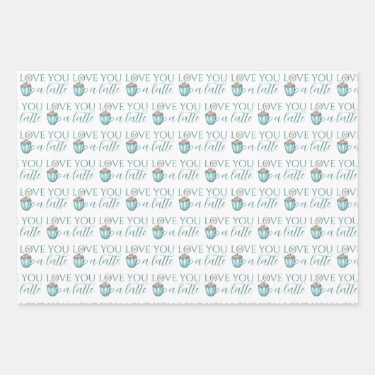 Ik hou van je als laatste papierbladen inpakpapier vel (Voorkant)