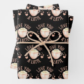 Ik hou van je als laatste papierbladen inpakpapier vel (In situ)