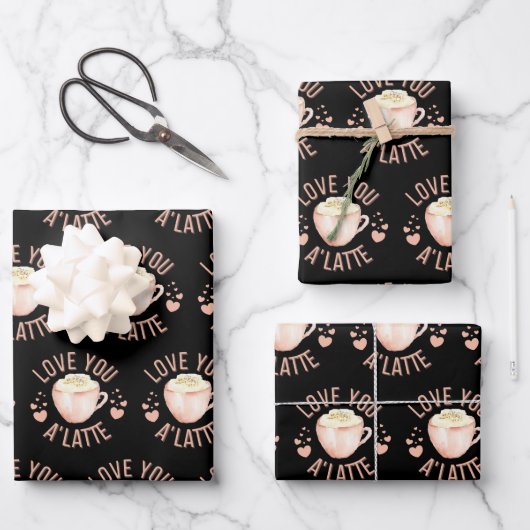 Ik hou van je als laatste papierbladen inpakpapier vel (Voorkant)