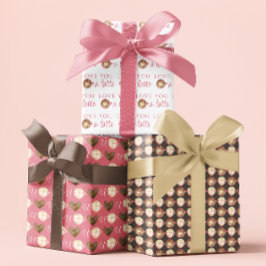 Ik hou van je als laatste papierbladen inpakpapier vel