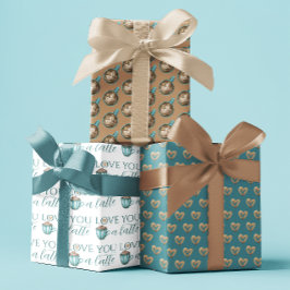 Ik hou van je als laatste papierbladen inpakpapier vel