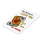 Ik hou van je als mijn Valentijnsdag Magneet (Linkerzijde)