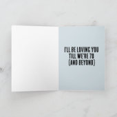 IK HOU VAN JE ALS WE 70 ROMANTISCH WENSKAART ZIJN KAART (Binnen)