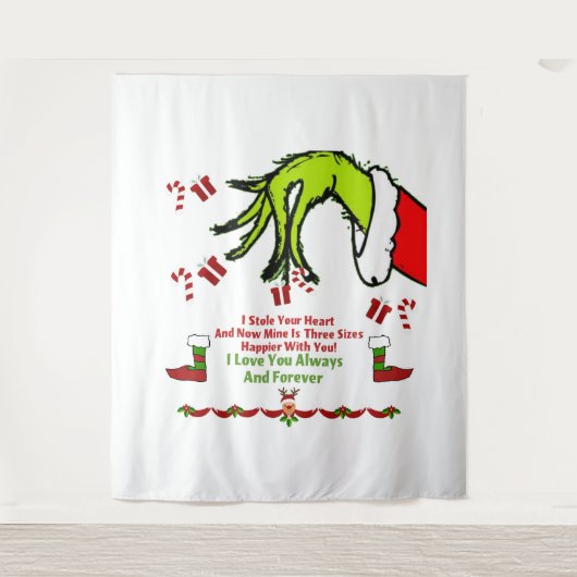Ik hou van je altijd en eeuwig wandkleed (Voorkant)