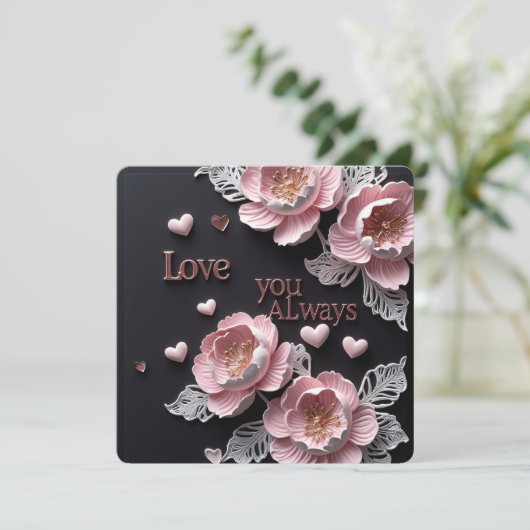 Ik hou van je altijd kaarten (Staand voorkant)