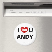 Ik hou van je ANDY Fridge Magnet (Insitu (Vaatwasser))