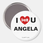 Ik hou van je Angela Magneet (Voorkant / Achterkant)