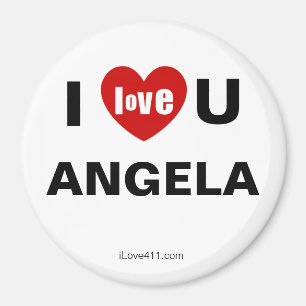 Ik hou van je Angela Magneet