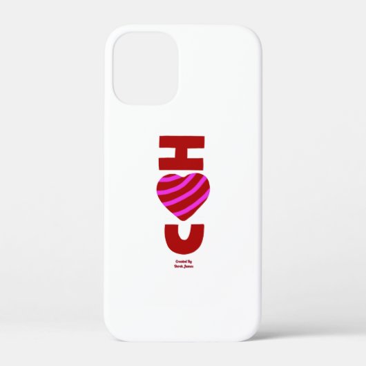 Ik hou van je Apple iPhone 12 Mini Hoesje (Achterkant)