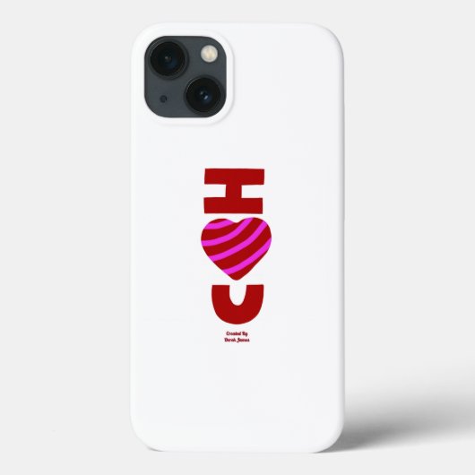 Ik hou van je Apple iPhone 13 Hoesje (Achterkant)