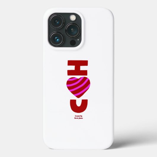 Ik hou van je Apple iPhone 13 Pro Hoesje (Achterkant)