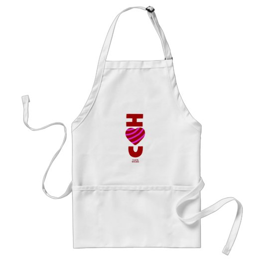 Ik hou van je Apron Standaard Schort (Voorkant)
