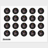 Ik hou van je ASL Halloween gebarentaal Halloween  Ronde Sticker (Vel)