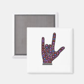 Ik hou van je ASL Magneet (Voorkant / Achterkant)