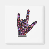 Ik hou van je ASL Magneet (Voorkant)