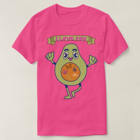 Ik hou van je avocado Classic TShirt (Design voorkant)