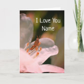 Ik hou van je Azalea Flower op maat Kaart (Voorkant)