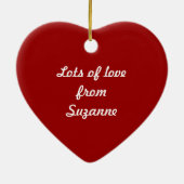 Ik hou van je Baba Keramisch Ornament (Achterkant)