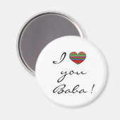 Ik hou van je Baba Oekraïense volkskunst Magneet (Voorkant / Achterkant)