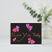 Ik hou van je Baby Briefkaart (Staand voorkant)