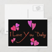 Ik hou van je Baby Briefkaart (Voorkant / Achterkant)