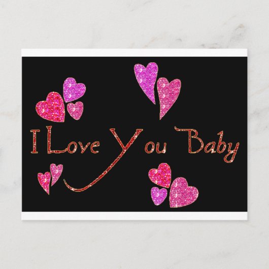 Ik hou van je Baby Briefkaart (Voorkant)