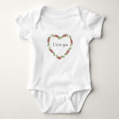 Ik hou van je Baby kleding Romper (Voorkant)