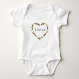 Ik hou van je Baby kleding Romper