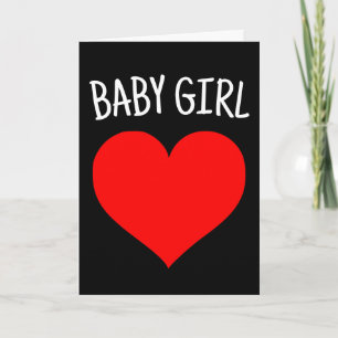IK HOU VAN JE BABYMEISJE ROMANTISCHE KAART