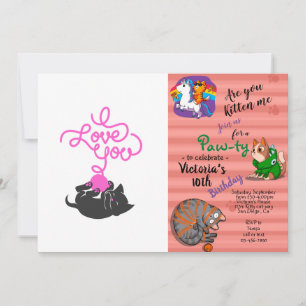 Ik hou van je - bal van wol - Kies achterkleur Kaart