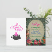 Ik hou van je - bal van wol - Kies achterkleur Kaart (Staand voorkant)