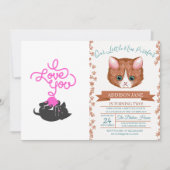 Ik hou van je - bal van wol - Kies achterkleur Kaart (Voorkant)