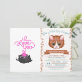 Ik hou van je - bal van wol - Kies achterkleur Kaart (Staand voorkant)