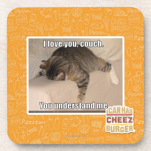 Ik hou van je, bank. bier onderzetter (Voorkant)