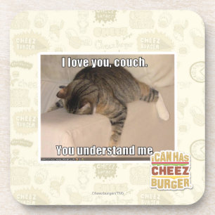 Ik hou van je, bank. drankjes onderzetter