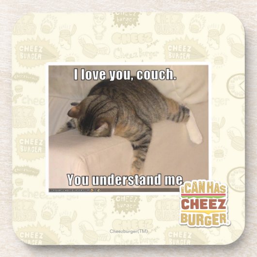 Ik hou van je, bank. drankjes onderzetter (Voorkant)