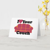 Ik hou van je bank kaart (Gele Bloem)