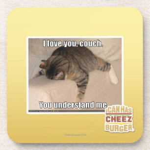 Ik hou van je, bank. onderzetter