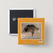 Ik hou van je, bank. vierkante button 5,1 cm (Voorkant /achterkant)