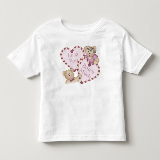 Ik hou van je bary veel peuter's T-shirt (Voorkant)