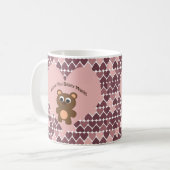 Ik hou van je, Beary Much. Achtergrond hart Koffiemok (Voorkant links)