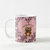Ik hou van je, Beary Much. Achtergrond hart Koffiemok (Links)