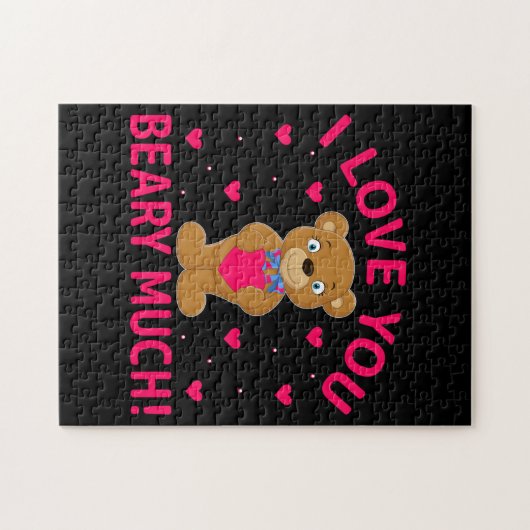 Ik hou van je beary veel Teddy Bear Legpuzzel (Horizontaal)