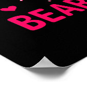 Ik hou van je beary veel Teddy Bear Poster (Hoek)